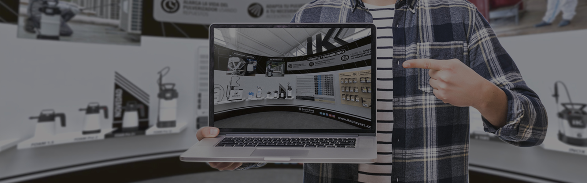 Pulverizadores IK stand virtual